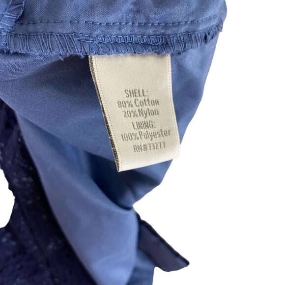 LC Lauren Conrad Navy Blue Lace High Rise Shorts Size 16 - Picture 8 of 9